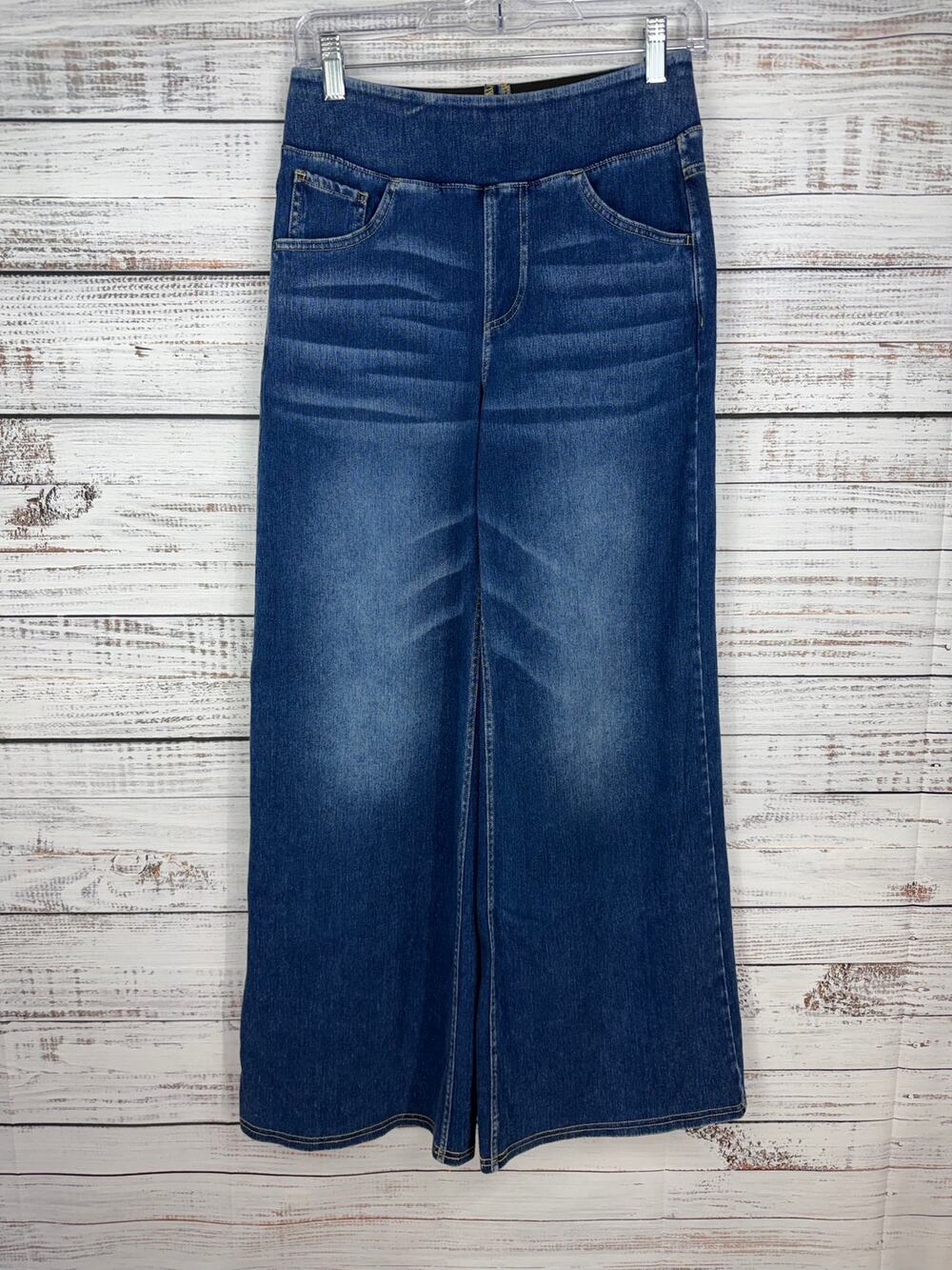 Halara High Waisted Wide Leg Jeans Comfort Stretch Small Casual Normcore Pull-on